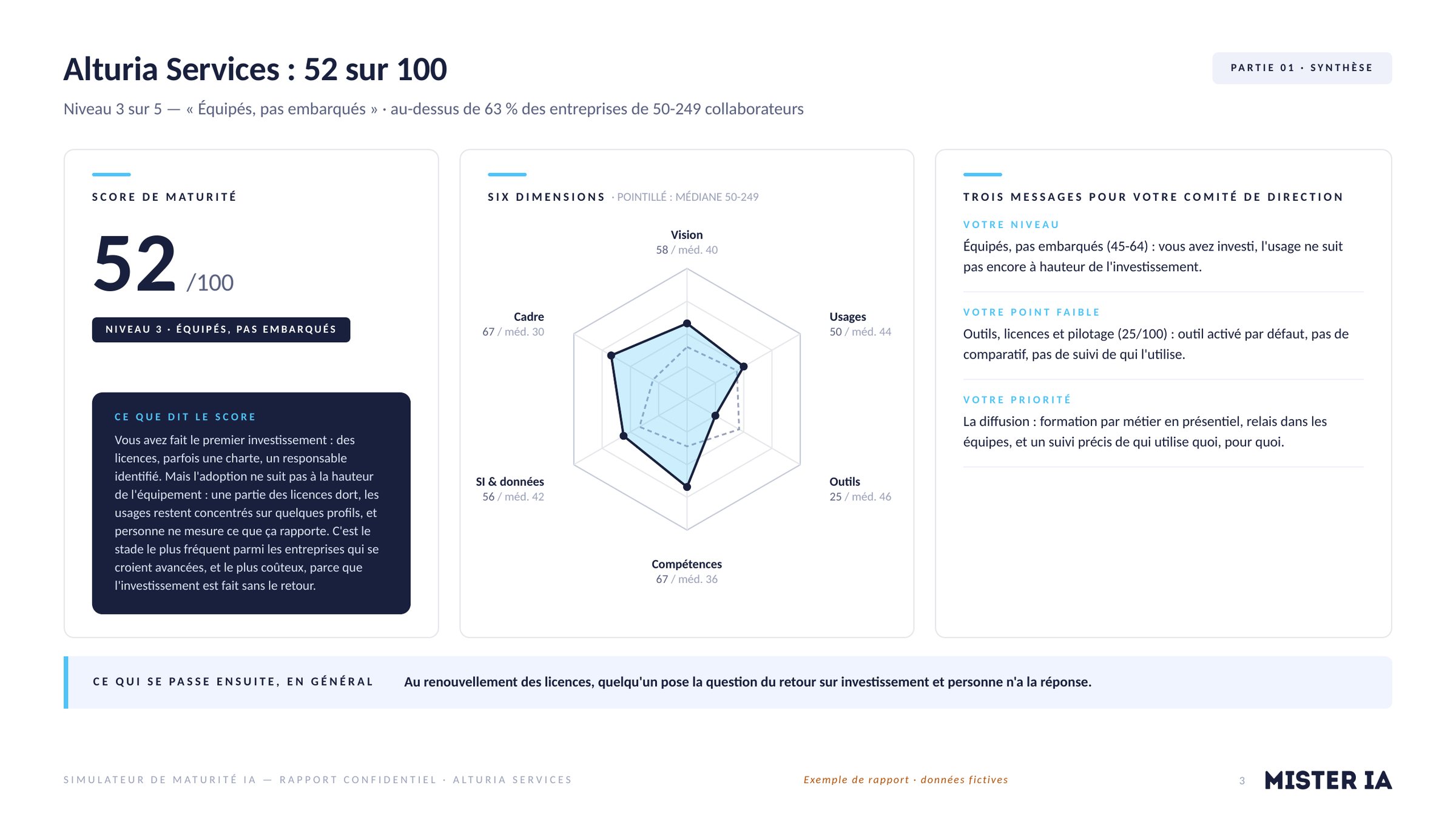 Aperçu d'une page du rapport